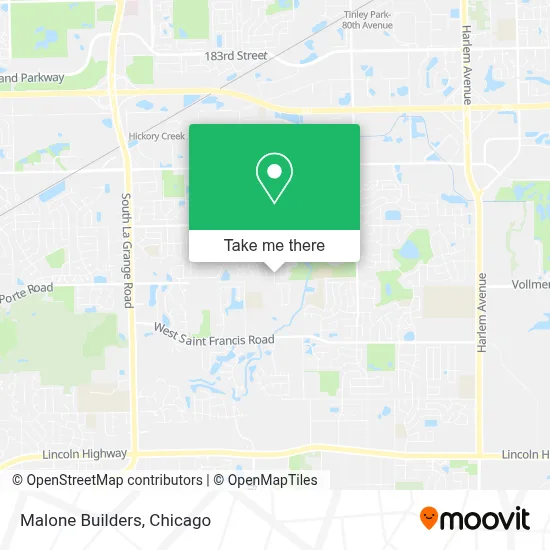 Malone Builders map