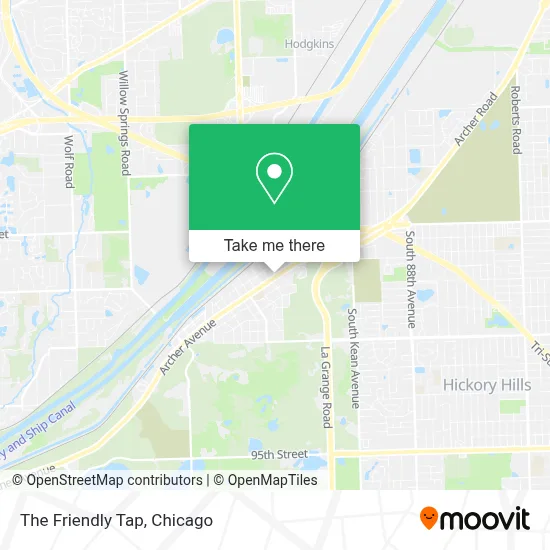 The Friendly Tap map