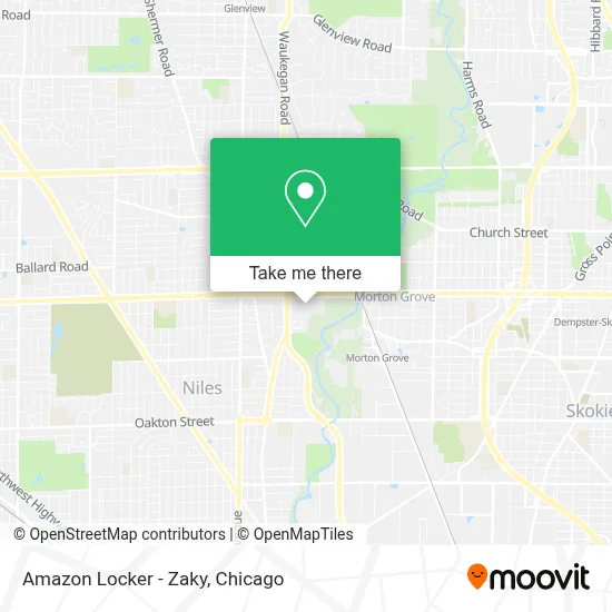 Amazon Locker - Zaky map