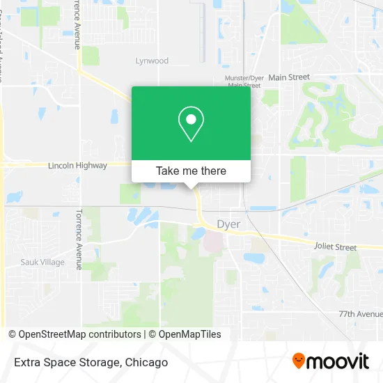 Extra Space Storage map
