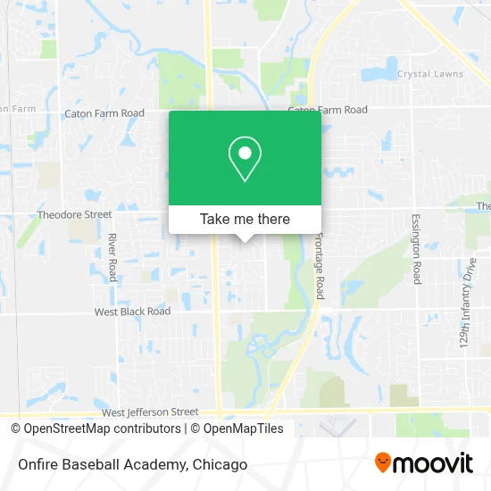 Onfire Baseball Academy map