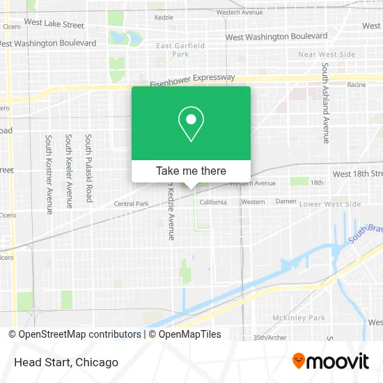 Head Start map