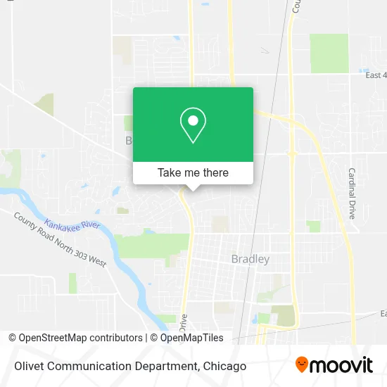 Olivet Communication Department map