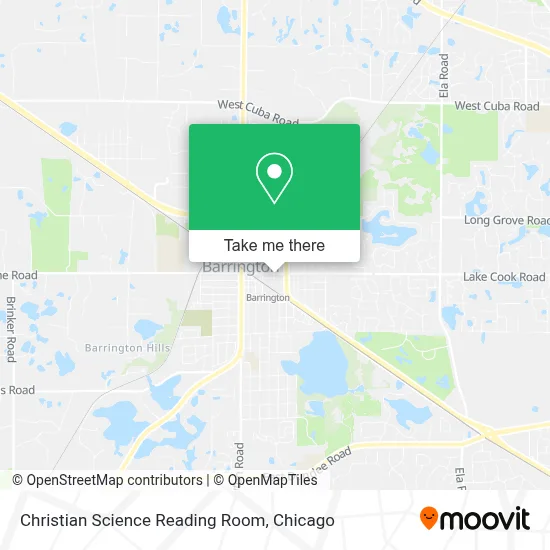 Christian Science Reading Room map