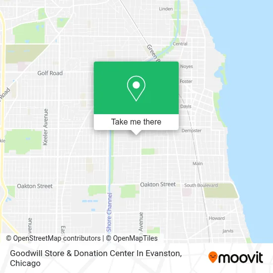 Goodwill Store & Donation Center In Evanston map