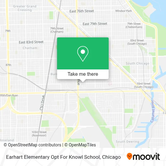 Earhart Elementary Opt For Knowl School map