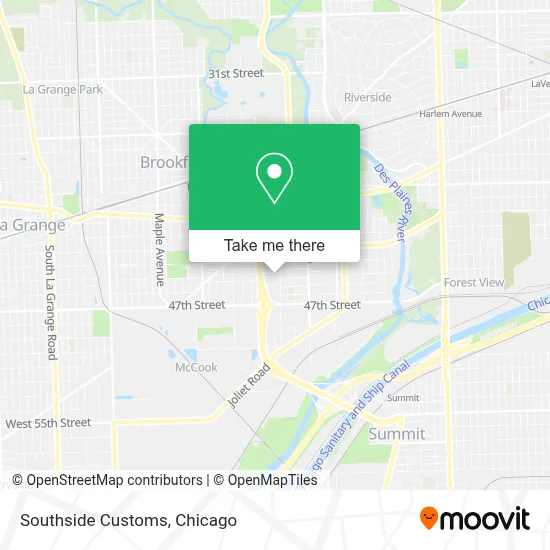 Southside Customs map