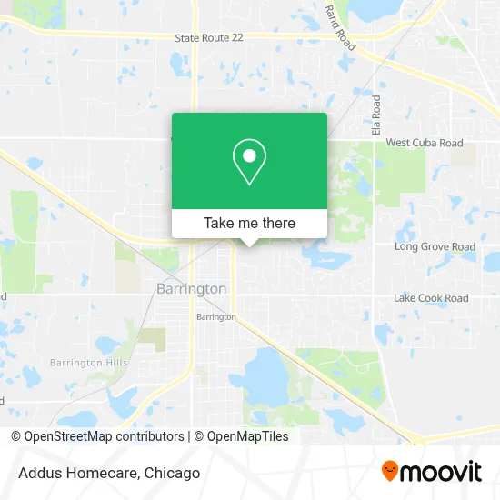 Addus Homecare map