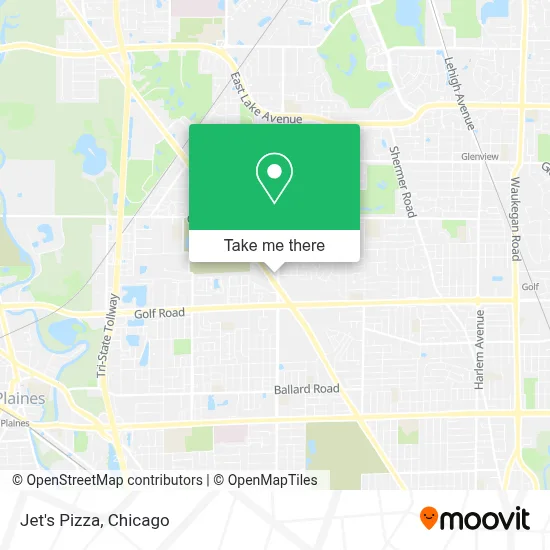 Jet's Pizza map