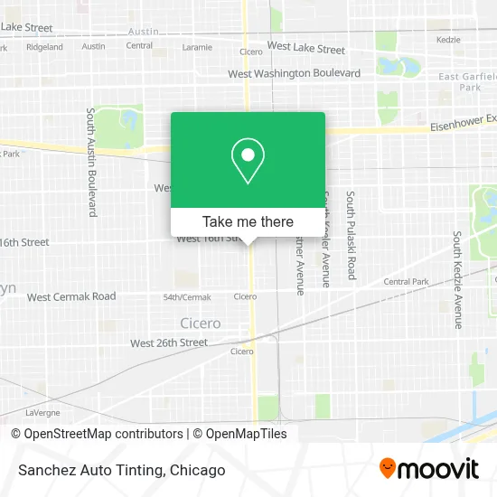 Sanchez Auto Tinting map
