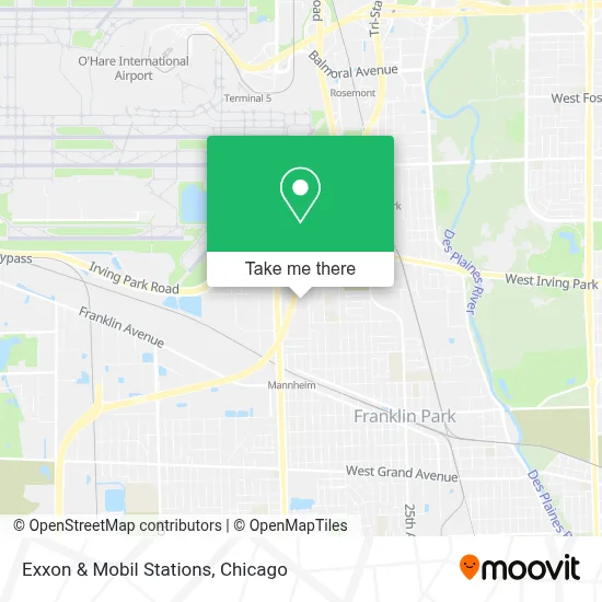 Exxon & Mobil Stations map