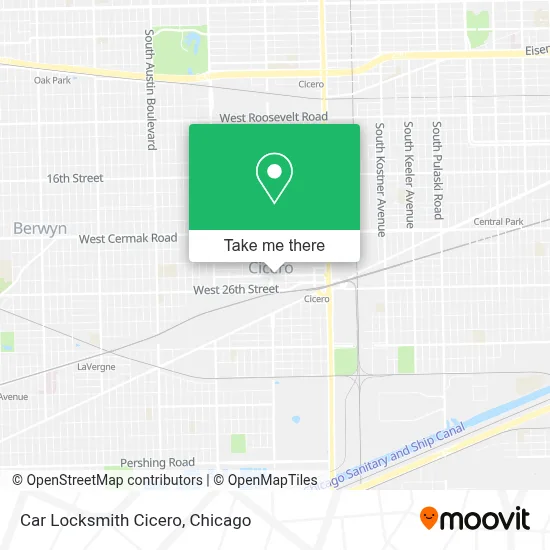 Car Locksmith Cicero map