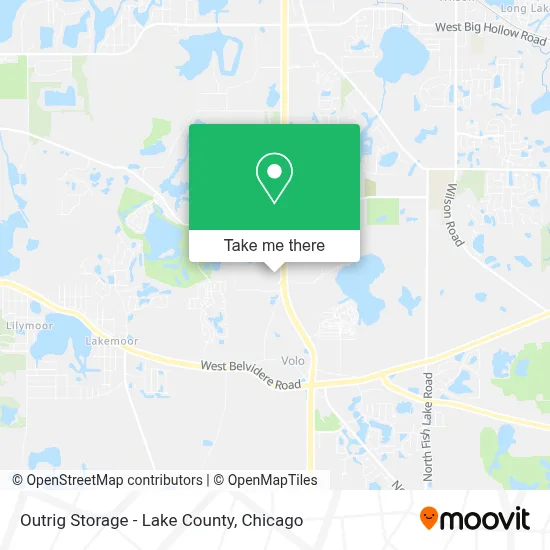 Outrig Storage - Lake County map
