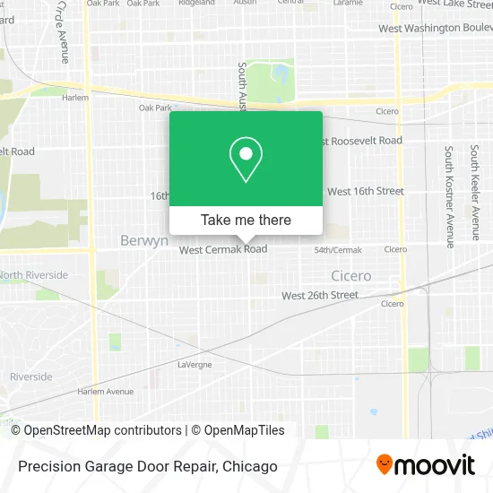 Precision Garage Door Repair map