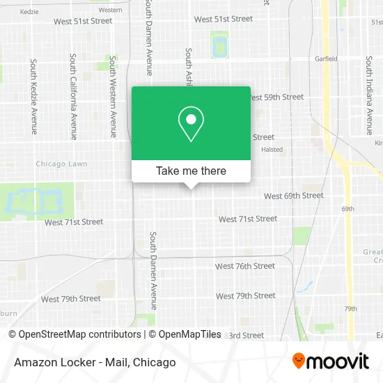 Amazon Locker - Mail map