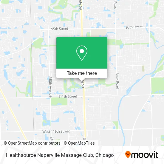 Healthsource Naperville Massage Club map