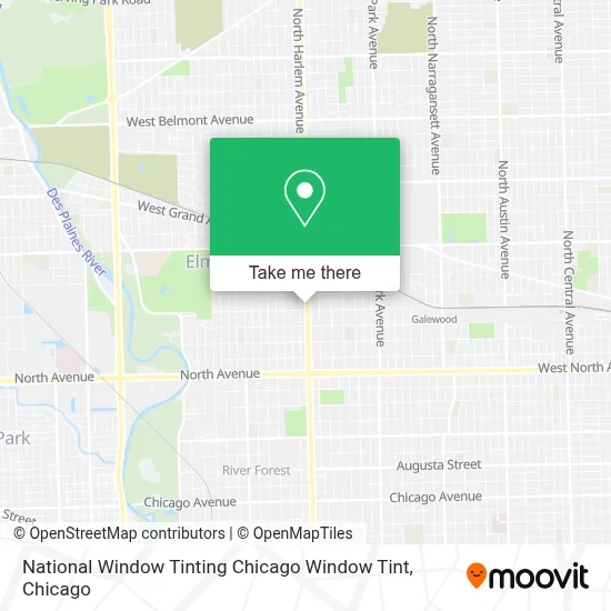National Window Tinting Chicago Window Tint map