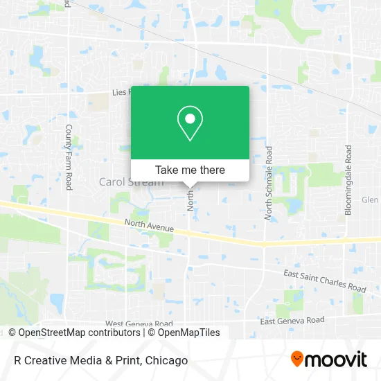 R Creative Media & Print map