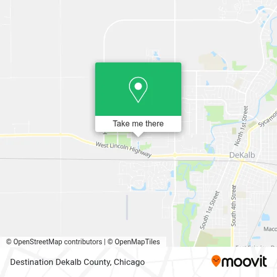 Destination Dekalb County map