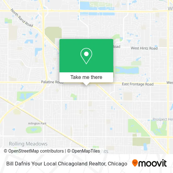 Bill Dafnis Your Local Chicagoland Realtor map