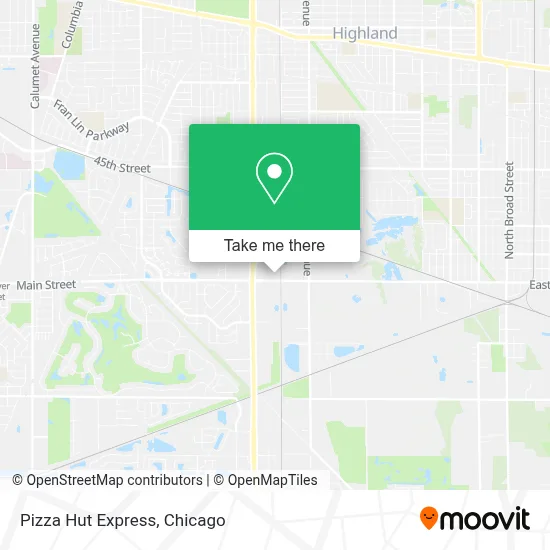 Pizza Hut Express map