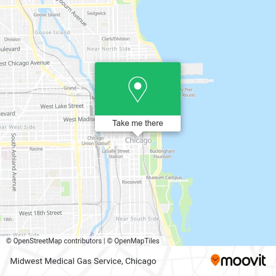 Midwest Medical Gas Service map