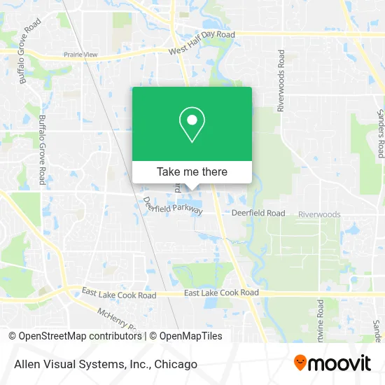 Allen Visual Systems, Inc. map