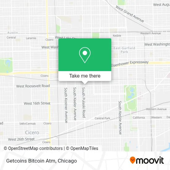Getcoins Bitcoin Atm map
