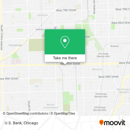 U.S. Bank map
