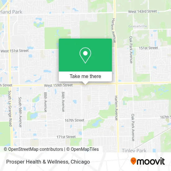 Prosper Health & Wellness map