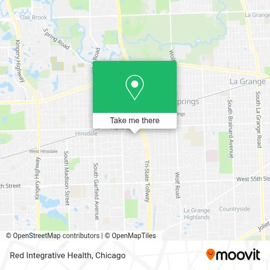 Red Integrative Health map