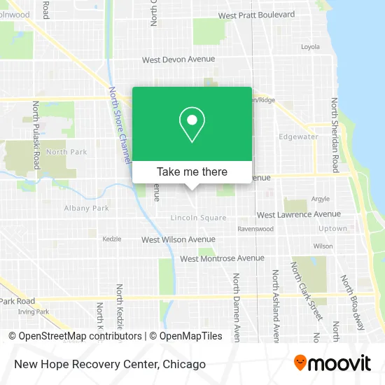 New Hope Recovery Center map