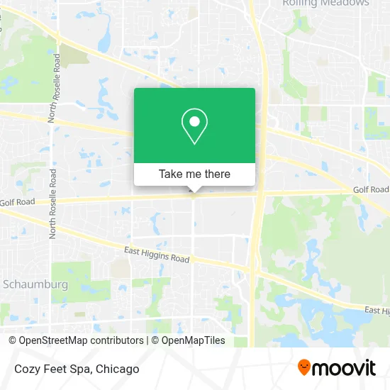 Cozy Feet Spa map