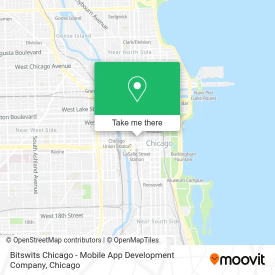 Bitswits Chicago - Mobile App Development Company map