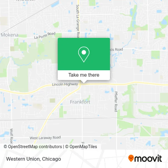 Western Union map