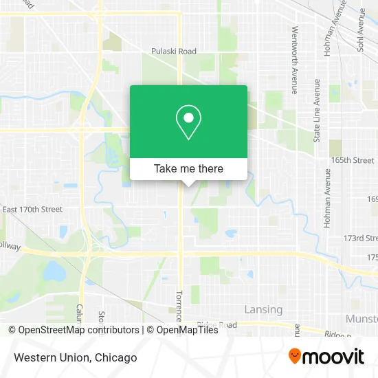 Western Union map