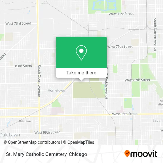 St. Mary Catholic Cemetery map