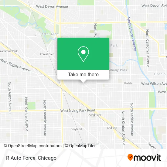 R Auto Force map