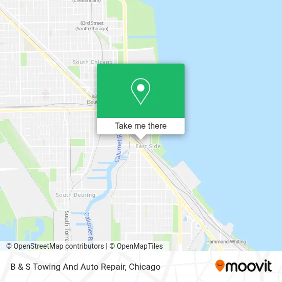 B & S Towing And Auto Repair map