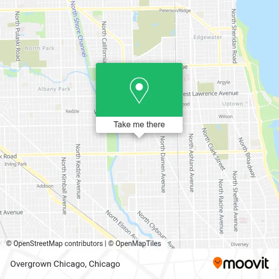Overgrown Chicago map