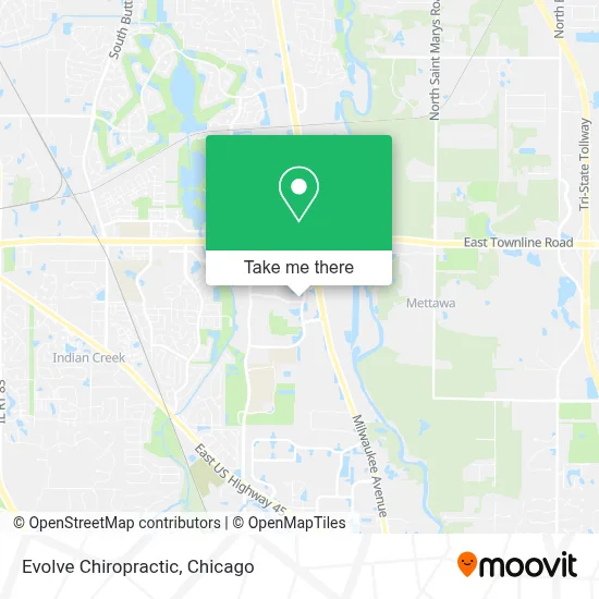 Evolve Chiropractic map