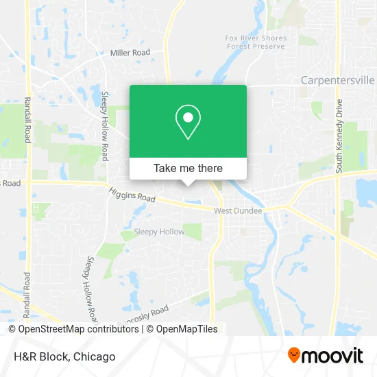 H&R Block map