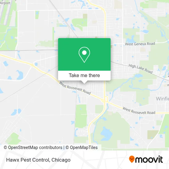 Hawx Pest Control map