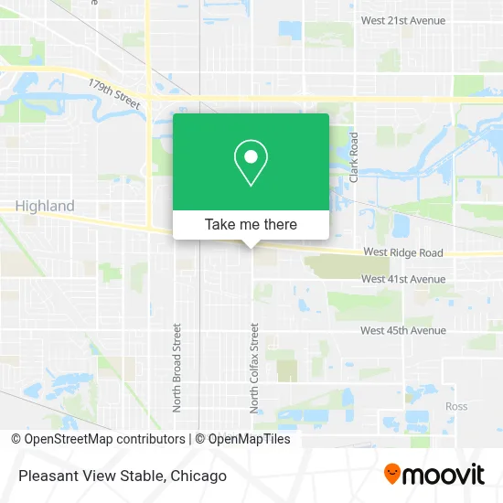 Pleasant View Stable map