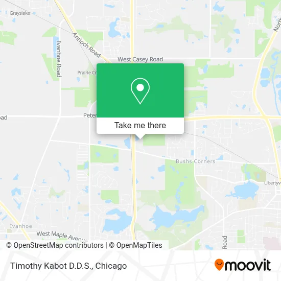 Timothy Kabot D.D.S. map