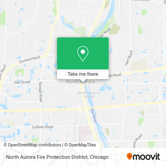 North Aurora Fire Protection District map