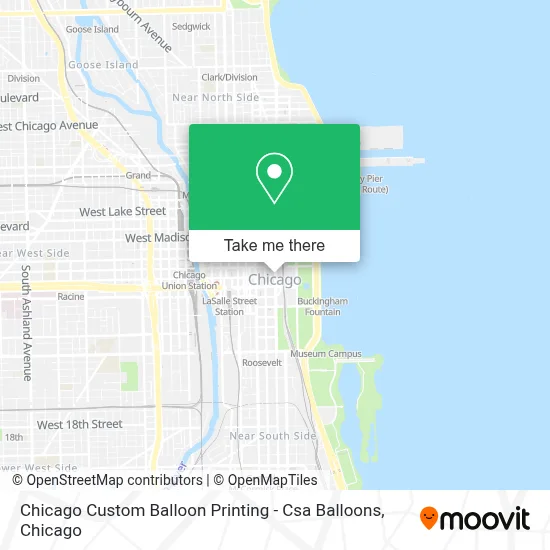 Chicago Custom Balloon Printing - Csa Balloons map