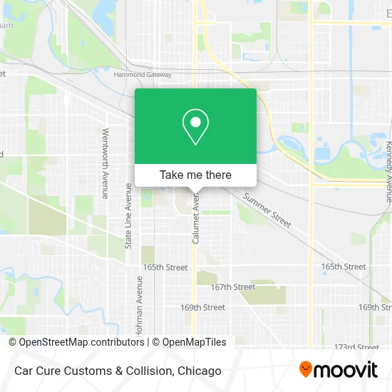 Car Cure Customs & Collision map