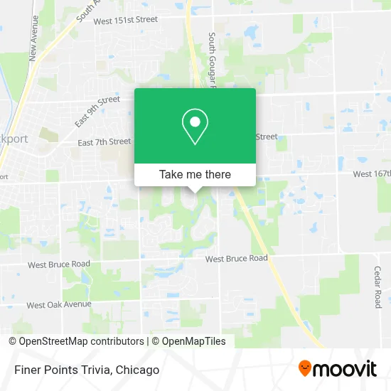Finer Points Trivia map