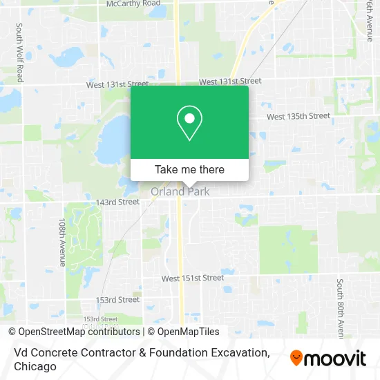 Vd Concrete Contractor & Foundation Excavation map